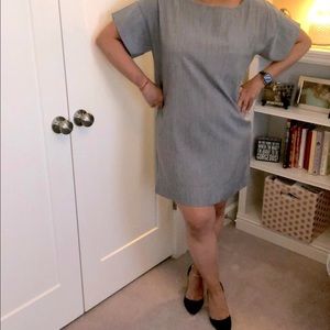 Gray sheath dress